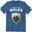 Blue, variant on Wales Nation Flag Welsh Football Gift Men's T-Shirt