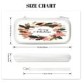 thumbnail image 4 of Merry Christmas Lettering Wreath Leanfs (3), Carrying Case For Nintendo Switch & OLED Version, Eva Pouch Case for Console & Accessories with 10 Game Card Slot & Wristband, White, 4 of 6