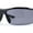 Grey / Black, variant on Xloop Mens Wrap Futuristic Half Rim Mirror Sport Sunglasses All Black