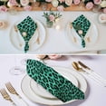 thumbnail image 2 of Green Leopard Print Cloth Napkins, Farmhouse Abstract Animal Patterned Washable and Reusable Dinner Napkins Set of 6, Table Napkin for Kitchen Party Birthday Wedding Hotel Housewarming 20"x20", 2 of 8