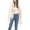 Beige, variant on Women's Button Cape 2025 Casual Baggy Brushed Coat Comfy Date Cardigan Fringe Elegant Coats Black One Size