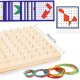 thumbnail image 2 of Juguetes de tablero geométrico de madera, tablero geométrico Montessori juguetes de rompecabezas de madera para niños y adultos para inspirar la imaginación y la creatividad Zhivalor LL-2059, 2 of 4