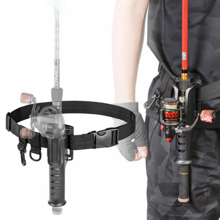 Fishing Waist Belt Rod Holder Adjustable Belts Outdoor Lure