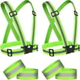 thumbnail image 2 of Highlight Reflective Straps Night Work Security Running Cycling Safety Reflective Adjustable Vest High Visibility Reflective (6 Pcs), 2 of 7