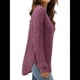 thumbnail image 4 of Suéteres de Moda para Mujer, Tops de Larga, Ropa de Otoño, Camisetas y Blusas de Moda. Rojo Púrpura XXL, 4 of 6