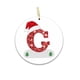 thumbnail image 1 of Fiudx Ofertas del día Adornos para árbol de Navidad con 26 letras, adornos para árbol de Navidad personalizados, adornos navideños para hacer tú mismo, decoración navideña, decoración colgante para á, 1 of 2