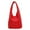 Red, variant on Trendy PU Leather Casual Handbag Soft 3D Printed Studded Shoulder Handbag louchy Tote Purses Work Date Party Handbag (Black)