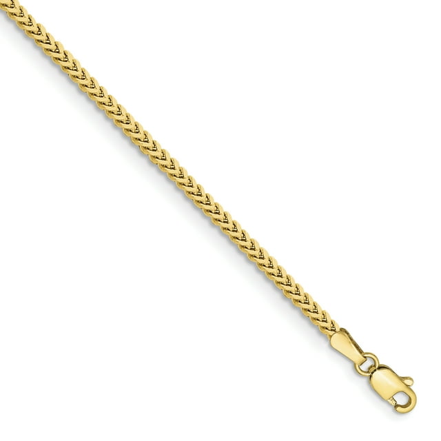 10k Yellow Gold 2mm Franco Chain Bracelet