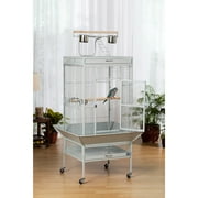 Prevue Pet Products Select Wrought Iron Parrot Bird Cage 24x20x60, Pewter
