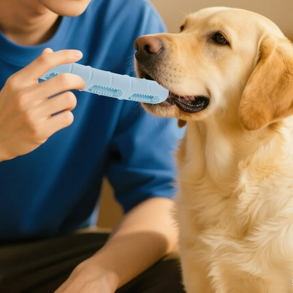 Pet Sausage Chew Toy Stuffable Bully Stick Holder for Aggressive Chewers Interactive Dental Chew Toy with Bristles for Teeth Cleaning Long Lasting Dog Chew Toys for Large Medium Dogs (Blue)