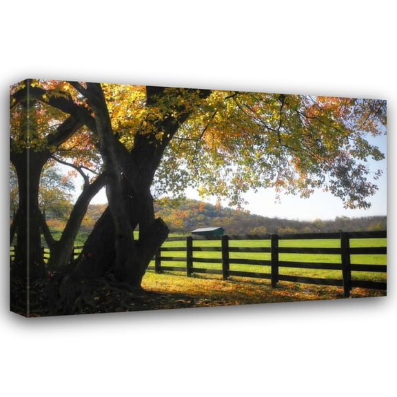 Alan Hausenflock 24x17 Gallery Wrapped Canvas Wall Art Titled - Hillside Farm II