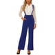 thumbnail image 1 of INSPIRAR CHIC Mono de Día de la Madre para Mujeres con Tirantes Ajustables y Pierna Ancha, Mono con Tirantes, S Azul, 1 of 6