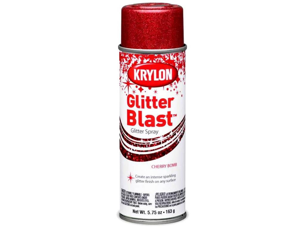 Krylon Glitter Blast Cherry Bomb Paint, 5.75 Oz.