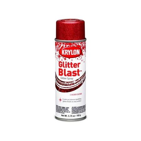 Krylon Glitter Blast Cherry Bomb Paint, 5.75 Oz.