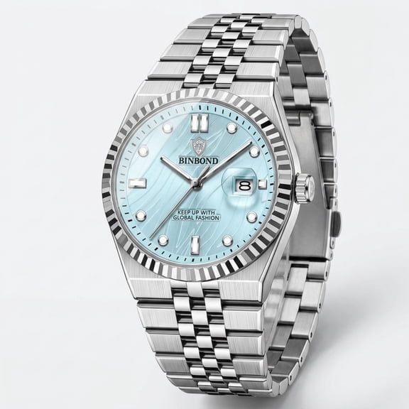 Watch for Men Business Dress Diamond Analog Quartz Date Luxury Classic Casual Stainless Steel Waterproof Luminous Mens Wrist Watches