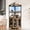 Brown, variant on Twister.CK 5-Tiers Corner Bar Cabinet with Power Outlet, 64.2'' Tall Wine Cabinet with LED Lights & Glass Holder, Liquor Cabinet with Storage, for Living Room Kitchen, Black