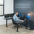 thumbnail image 6 of VIVO Black U-Shaped 83" x 60" Height Adjustable 4-Leg Electric Standing Desk, 6 of 8