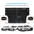 thumbnail image 6 of Car Windshield Cover, Winter Resist Snow, Ice, Frost, Waterproof, Block UV Rays, Sunshade, Dust, Protective Cover for Trucks SUVs Auto Vehicle, 84.6" x 49.2", 6 of 9