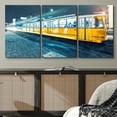 thumbnail image 3 of wall26 Canvas Print Wall Art Set Yellow &amp; White European Metro Car Transportation Cityscape Photography Realism Rustic Scenic Colorful Multicolor for Living Room, Bedroom, Office - 16"x24&qu, 3 of 5
