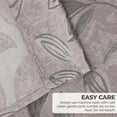 thumbnail image 4 of Superior Blackout Leaves Curtains Set of 2, Light Filtering Rod Pocket Curtain Panel Set, Cappuccino-Brown, 26"W x 63"L, 4 of 9