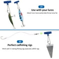 thumbnail image 5 of Fishing Sinker Slides with Snap, 30pack High-Strength Braid Line Sliders Saltwater Connector for Catfish Striper Surf Fishing Rig, 5 of 6