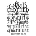 thumbnail image 2 of CafePress - Clothed In Strength Dignity Mugs - 11 oz Ceramic Mug - Novelty Coffee Tea Cup, 2 of 4