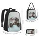 thumbnail image 2 of Balery Adorable Puppy Portrait Mochila Escolar 3 en 1 para Niños - Mochila Resistente con Lonchera Térmica y Estuche - Mochila Escolar para Niños y Niñas, 2 of 7