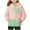 Pink, variant on Hpgjzj Girls Fleece Pullover Hooded Sweatshirt Colorblock Sherpa Hoodie for Teen Girl Winter Button Jacket Coat with Pocket