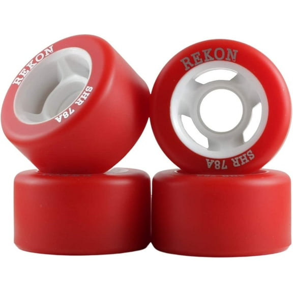 Rekon Super High Rebound 65mm 78A Set of 4 Wheels (Red/White)