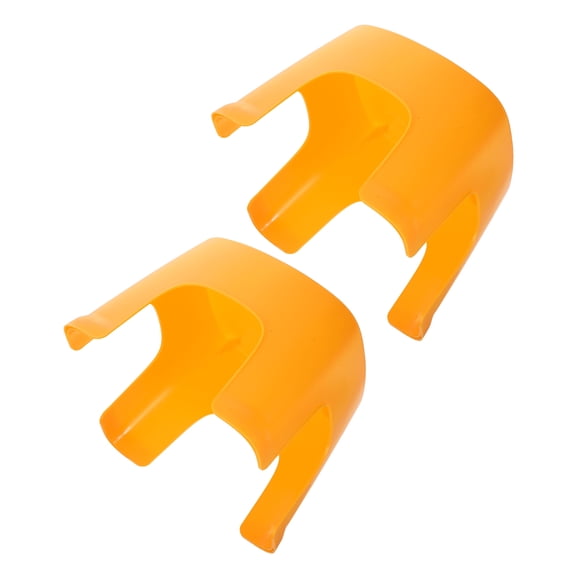 OUNONA 2-Pack Yellow Plastic Foot Stool Set Lightweight Bathroom Step Stools for Kids and Adults