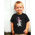 thumbnail image 3 of Patriotic T-Rex Dinosaur Tstars Boys' 4th of July Tee - Celebratory Independence Day Graphic Shirt - Ideal Gift for Kids and Toddlers - Unisex Children's Holiday Apparel - 5/6 Red, 3 of 6