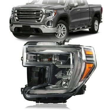 OTTULUR Headlight Assembly Replacement for GMC Sierra 1500 2019 2020 2021 Driver Side Halogen with DRL Front Left Lamps GM2502495 84772473