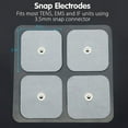 thumbnail image 5 of LotFancy TENS Unit Replacement Pads, 40 Pcs 2x2 Snap Electrodes Pads, Reusable, 3.5mm Snap Connector, 5 of 9