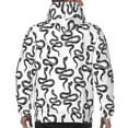 thumbnail image 7 of Salouo Hand Drawn Snake Pattern Men's Fall Hoodie Sweatshirt,Sport Hoodie with Pockets for Men Pullover Casual Hooded Sweatshirt-XX-Large, 7 of 7