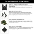 thumbnail image 2 of Zeiss 8x25 Terra ED Pocket Binoculars For Bird Watching (Black) with Waith Binocular Comfort Carrying Harness Strap, Adjustable Camo Baseball Hat and Waith Microfiber Lens Cleaning Cloth (Bundle Set), 2 of 6