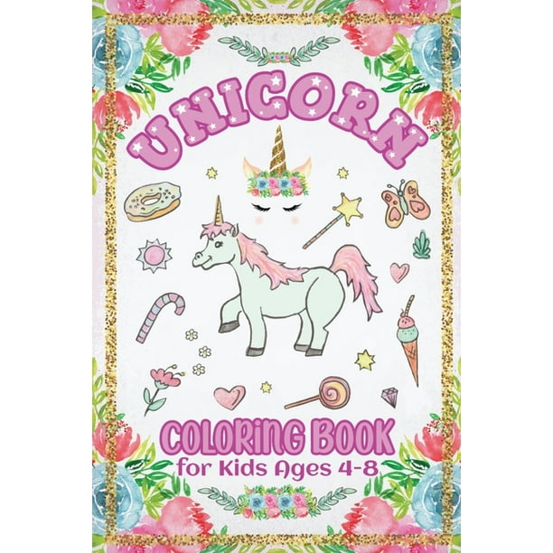 unicorn coloring book for kids ages 48  the most beautiful and cute  little unicorns gorgeous colouring books for kids paperback