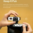 thumbnail image 3 of Godox Lux Junior Retro Camera Flash for Canon Nikon Fujifilm Olympus Camera Flash Speedlight Speedlite,GN12 6000K±200K CCT,Auto & Manual Flash 1/1-1/64 Flash Power,for Digital Camera Film Camera, 3 of 8