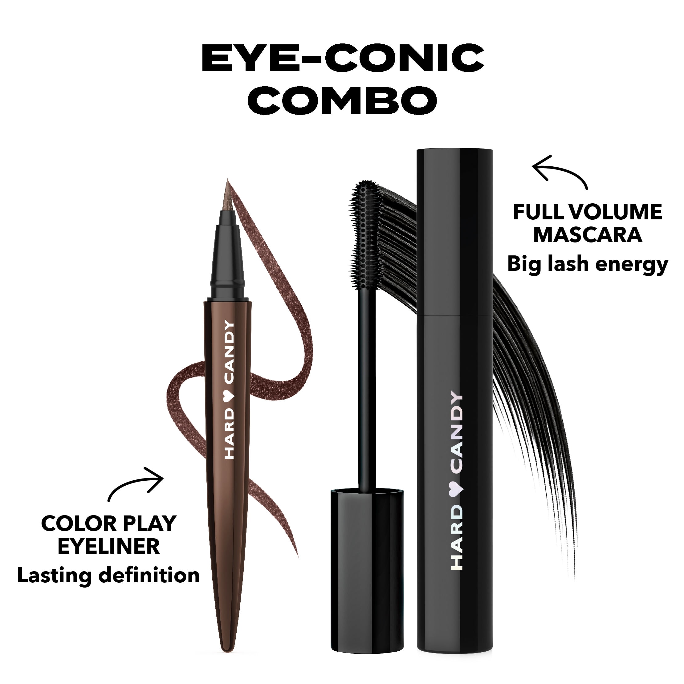 (2 pack) Hard Candy Party Lines Color Play Eyeliner, Liquid, 24HR, Espresso My Feelings, Metallic Brown