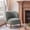 Granite Green, variant on Christopher Knight Home Wingback Accent Chair, Upholstered Armchair with Solid Wood Legs, Dark Brown