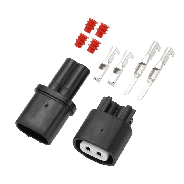 Conector de enchufe macho hembra de sensor ABS de 2 pines, terminal de cable impermeable para Toyota, 1 juego
