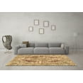 thumbnail image 3 of Ahgly Company Indoor Square Abstract Brown Modern Area Rugs, 3' Square, 3 of 4