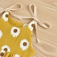 thumbnail image 6 of Penkiiy Summer Baby Girls Daisy Straps Sleeveless Jumpsuit Casual Bodysuit Clothes Gifts for Baby Girls for 6-12 Months Kids Yellow on Sale, 6 of 9