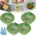 thumbnail image 1 of Colador de desagüe para fregadero de cocina con forma de cactus, cesta de vaciado automático, autolimpiable, multifuncional, para uso doméstico (2 unidades A), 1 of 8