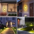 thumbnail image 6 of Fmxomd Solar Lantern Outdoor Indoor Use Hanging Solar Lights with Hook Bright and Warm Weatherproof for Garden Decor Birthday Mothers Day Gifts - Black 2 Pack, 6 of 7