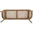 thumbnail image 7 of Farmhouse Wood Bench Seat Small Rattan Cane Bench Wicker Bench for End of Bed Living Room Entryway Foyer Indoor, Weave Bench, 7 of 7