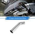 thumbnail image 2 of Unique Bargains 76mm/2.99" OD Extended Exhaust Bend Elbow Pipe Exhaust Pipe 1mm/0.04" Bilateral Flat Mouth Polishing 300mm/11.81"(L) 45 Degree, 2 of 7