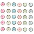 thumbnail image 1 of Raindrops 50 Pcs Decorative Brads Crafting Round Alloy Assorted Color Ribbon Organization for Artists, 1 of 7