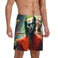 thumbnail image 2 of Harley Quinn Joker Film Men's Short Pajama Pants Lightweight Daily Lounge Shorts Bottoms Sleepwear Cozy Soft Home Pajama Pants Shorts, 2 of 9