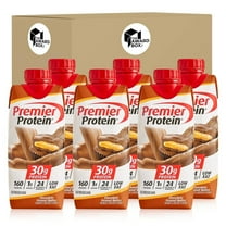 The Award Box Premier High Protein Shakes Chocolate Peanut Butter 6 Bottles, 11 Fl Oz