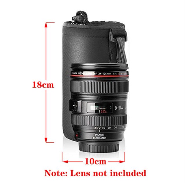 Waterproof Camera Lens Bag Drawstring Bag For Canon Sony Nikon DSLR Camera Lens Accessories Case with Hook S M L XL Size large